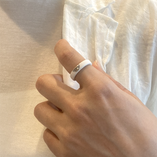 scent ring（旧 aroma ring）___Light Beige（half moon）SILVER