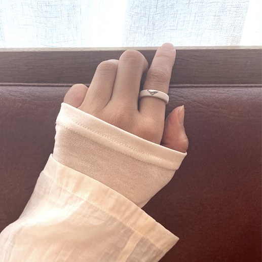 scent ring（旧 aroma ring）___Light Beige（triangle）SILVER