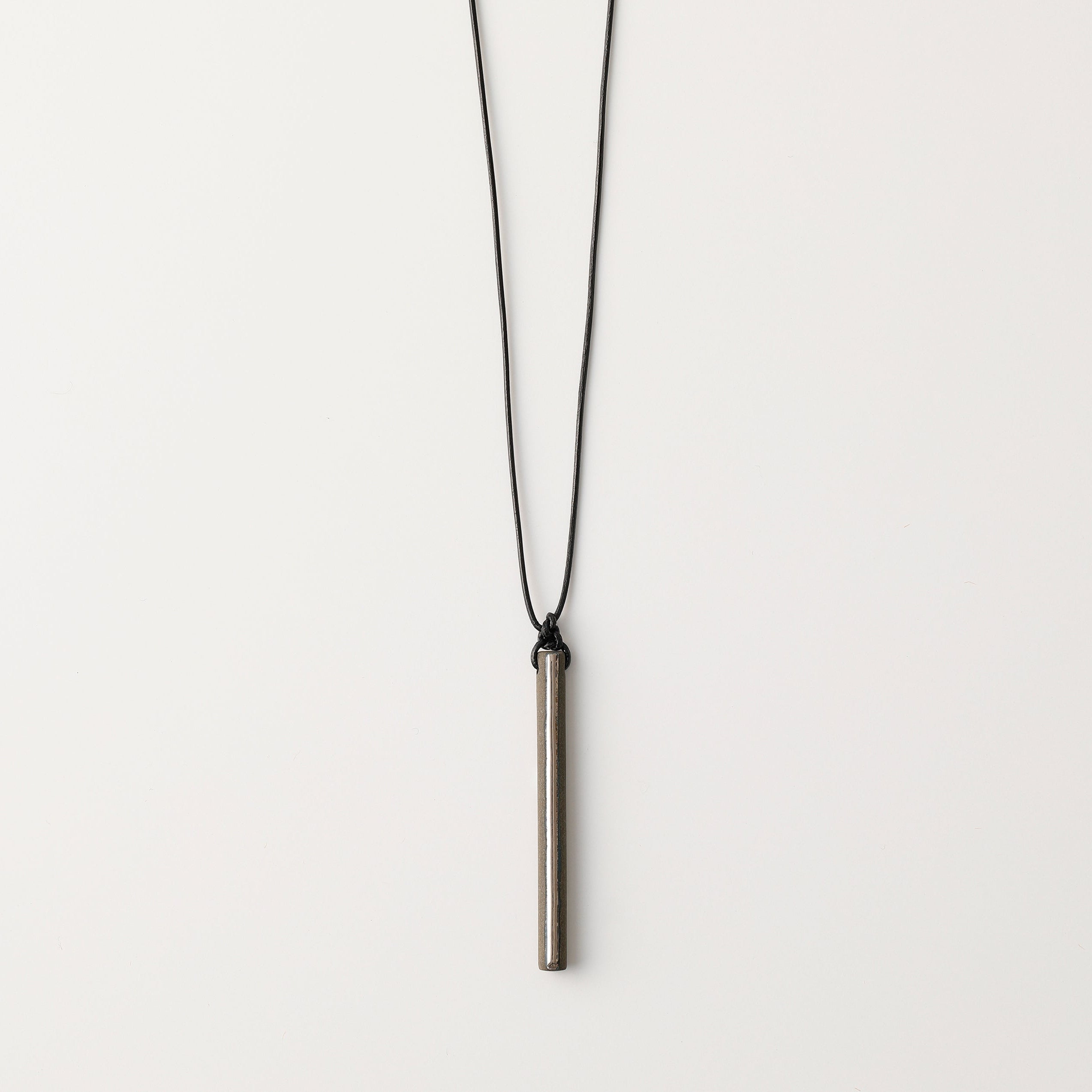 scent necklace___Dark Grey（line）SILVER