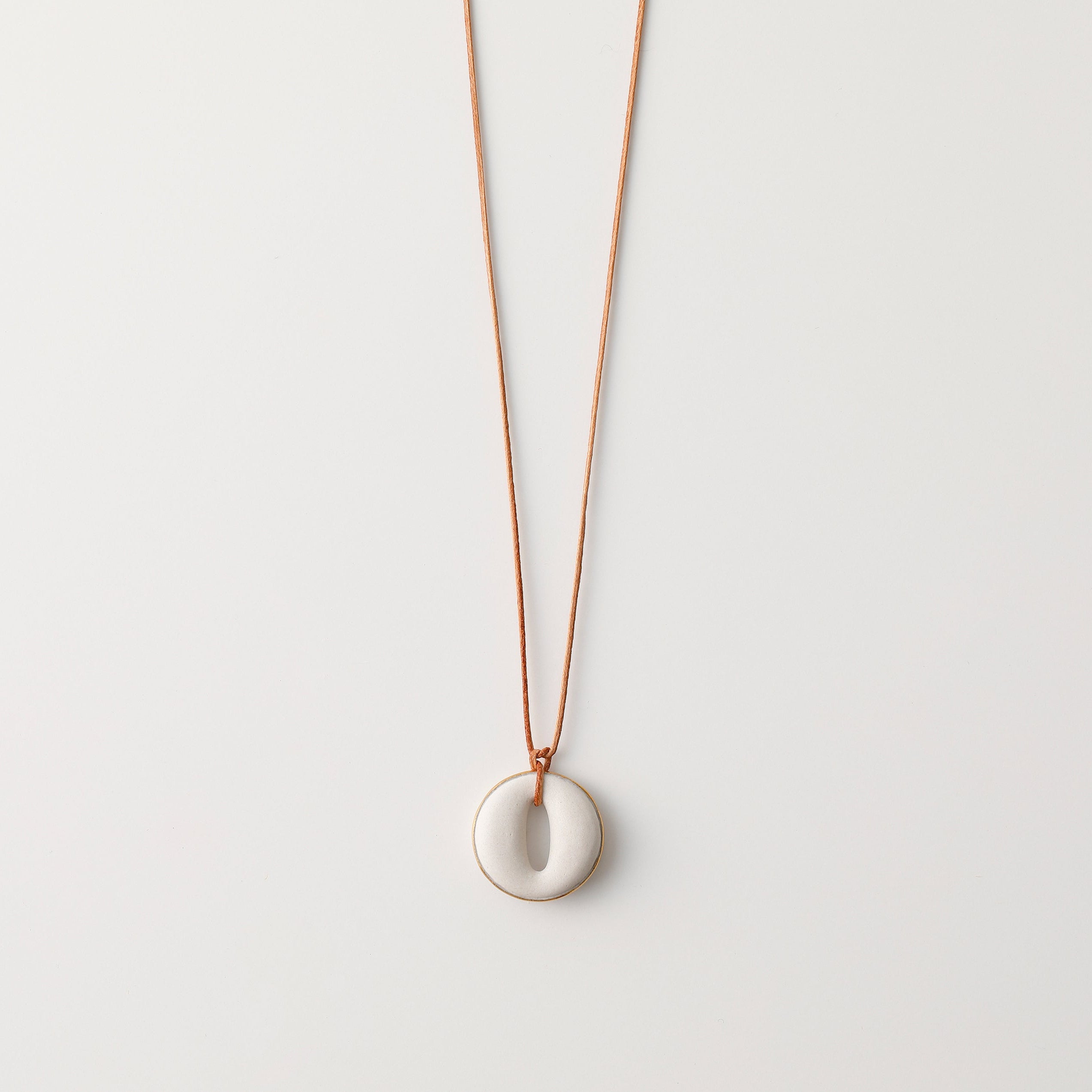 scent necklace___Light Beige（circle）GOLD / アロマネックレス