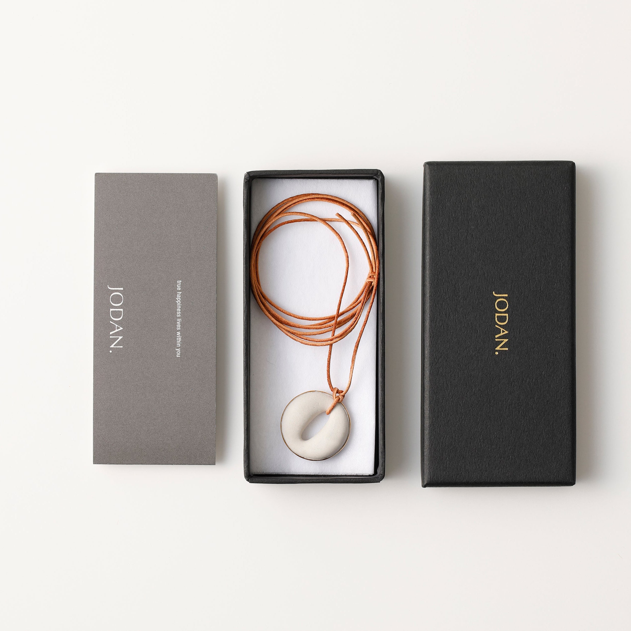 scent necklace___Light Beige（circle）