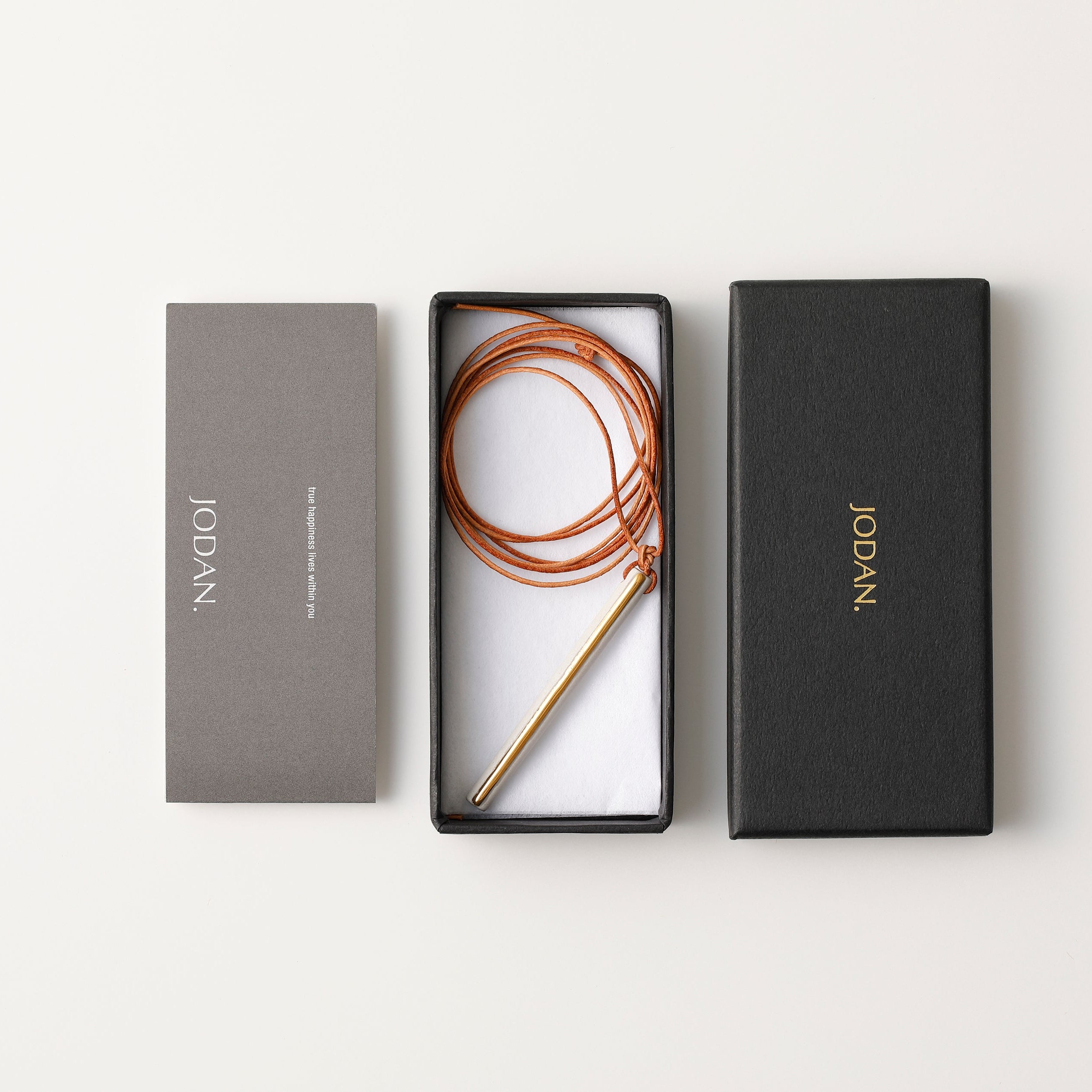 scent necklace___Light Beige（line）SILVER