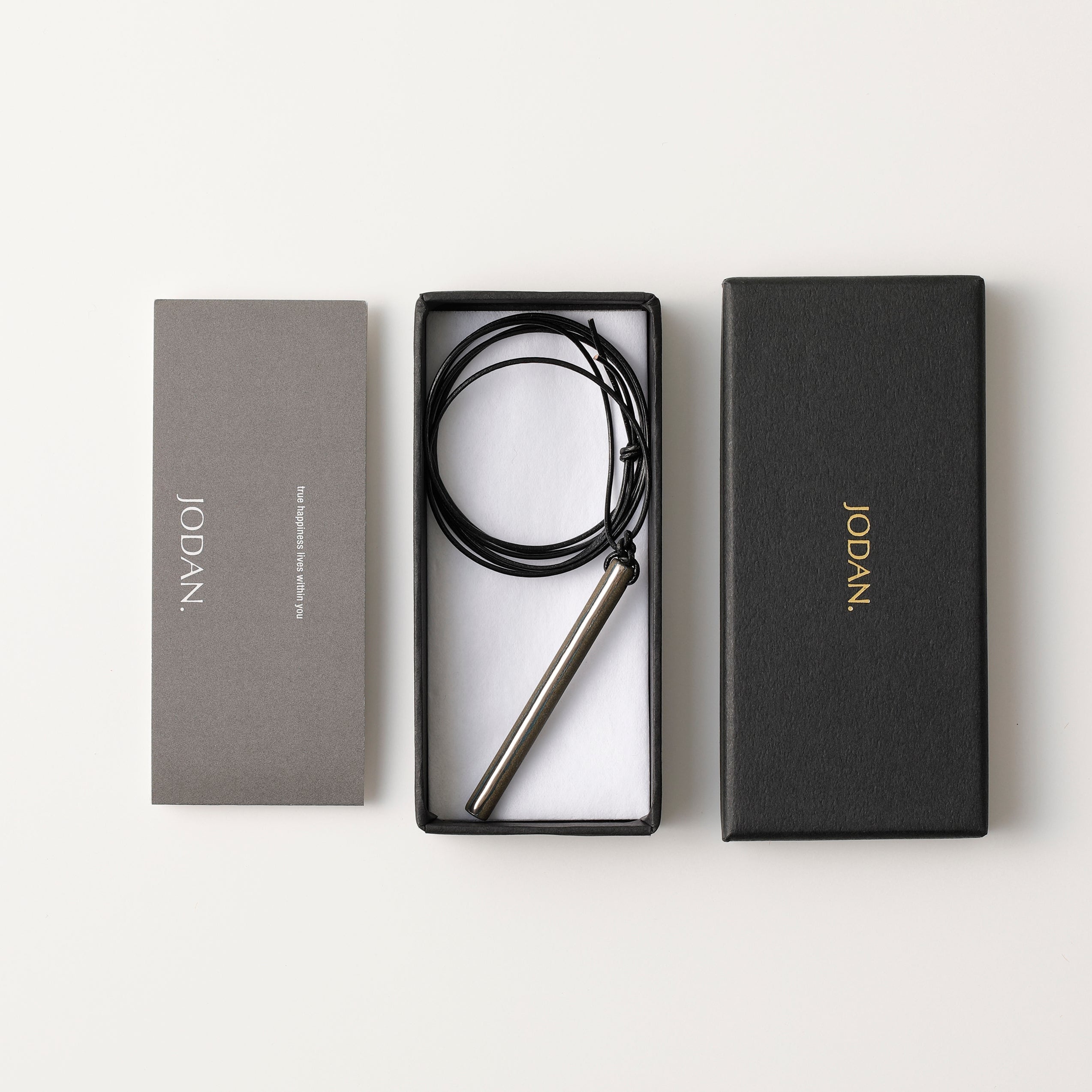 scent necklace___Dark Grey（line）SILVER