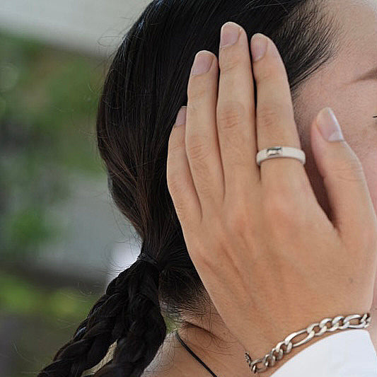 scent ring（旧 aroma ring）___Light Beige（square）SILVER