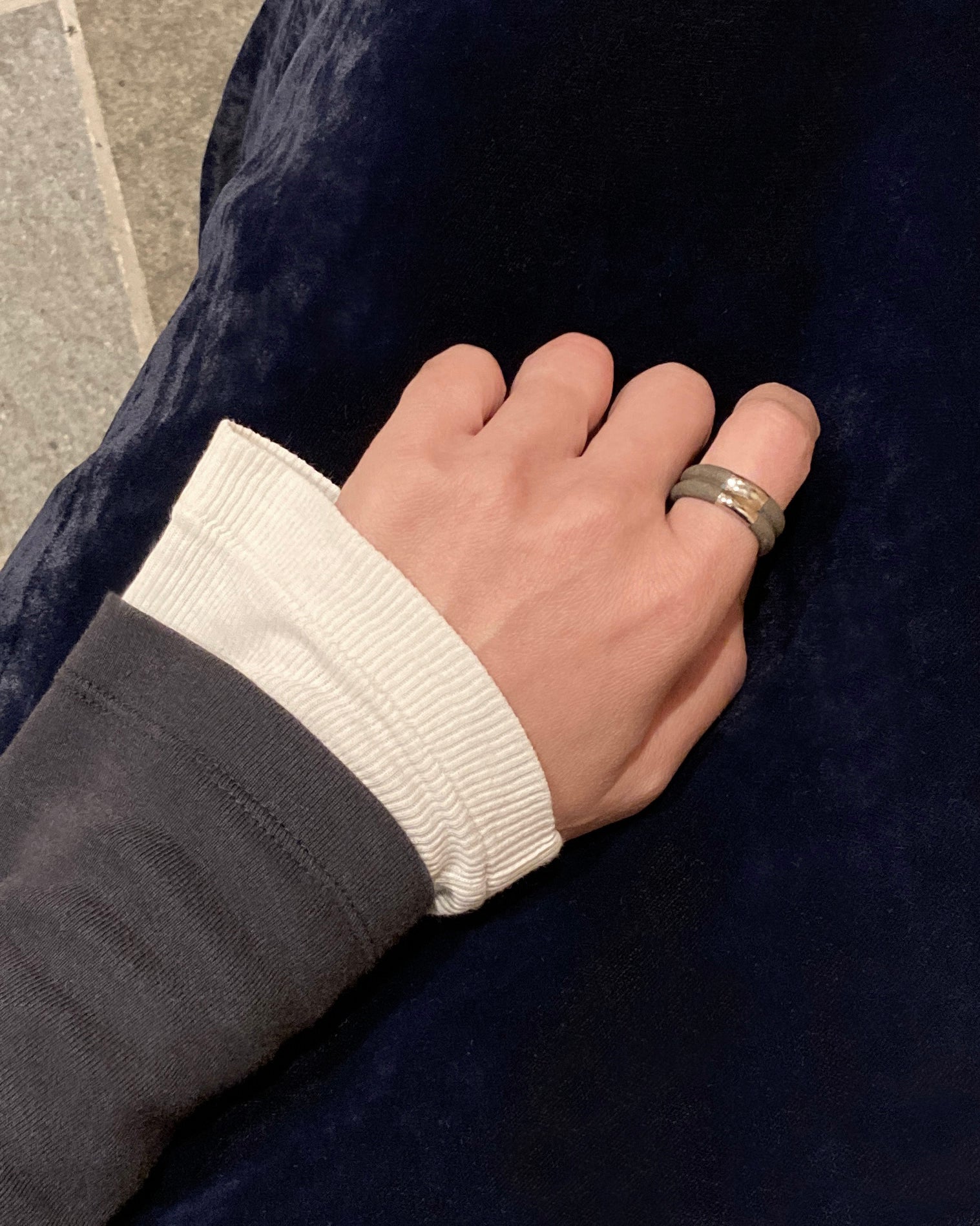 scent ring（旧 aroma ring）___Dark Grey（Looped）SILVER