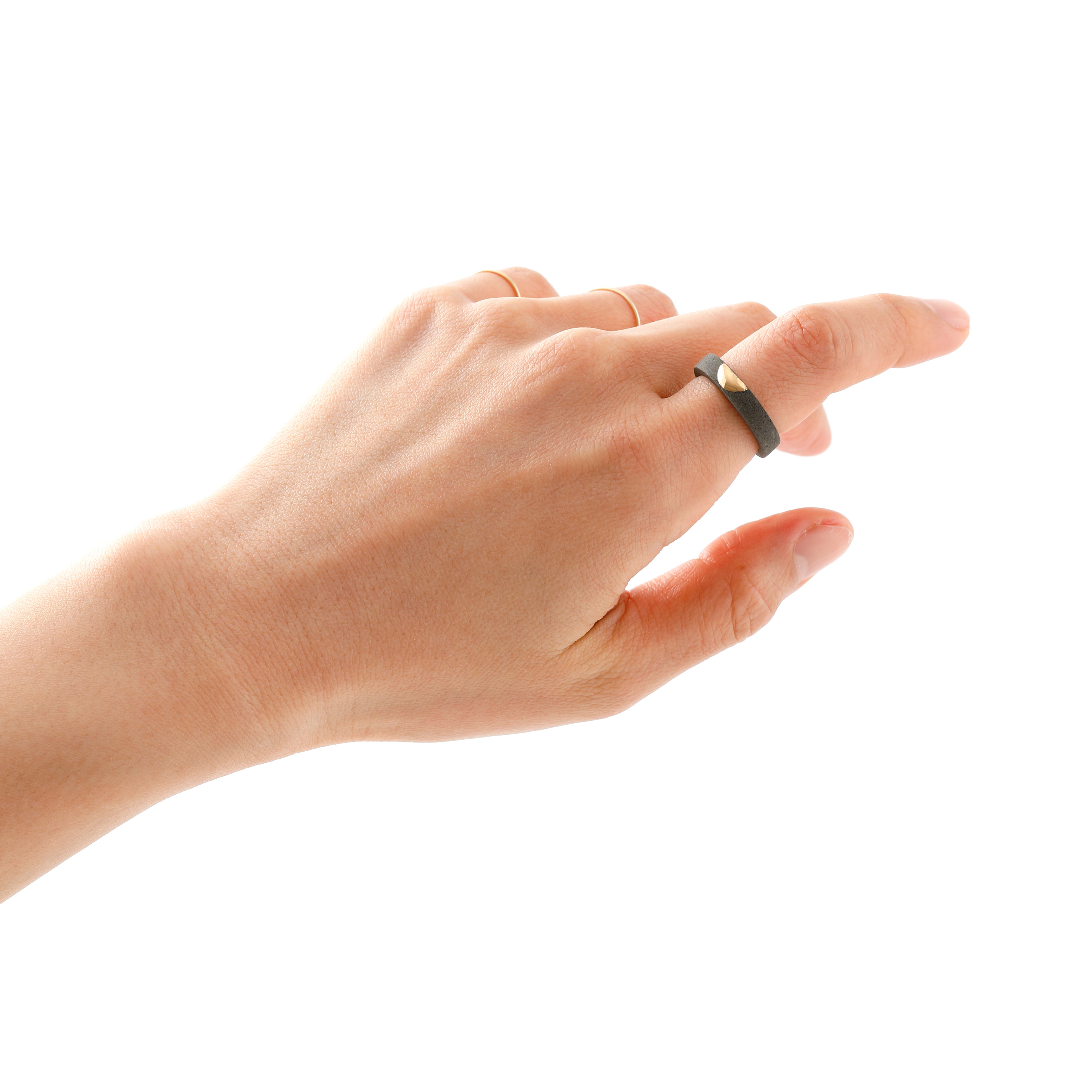 scent ring（旧 aroma ring）___Dark Grey（half moon）GOLD